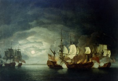 HMS Serapis by Thomas Mitchell